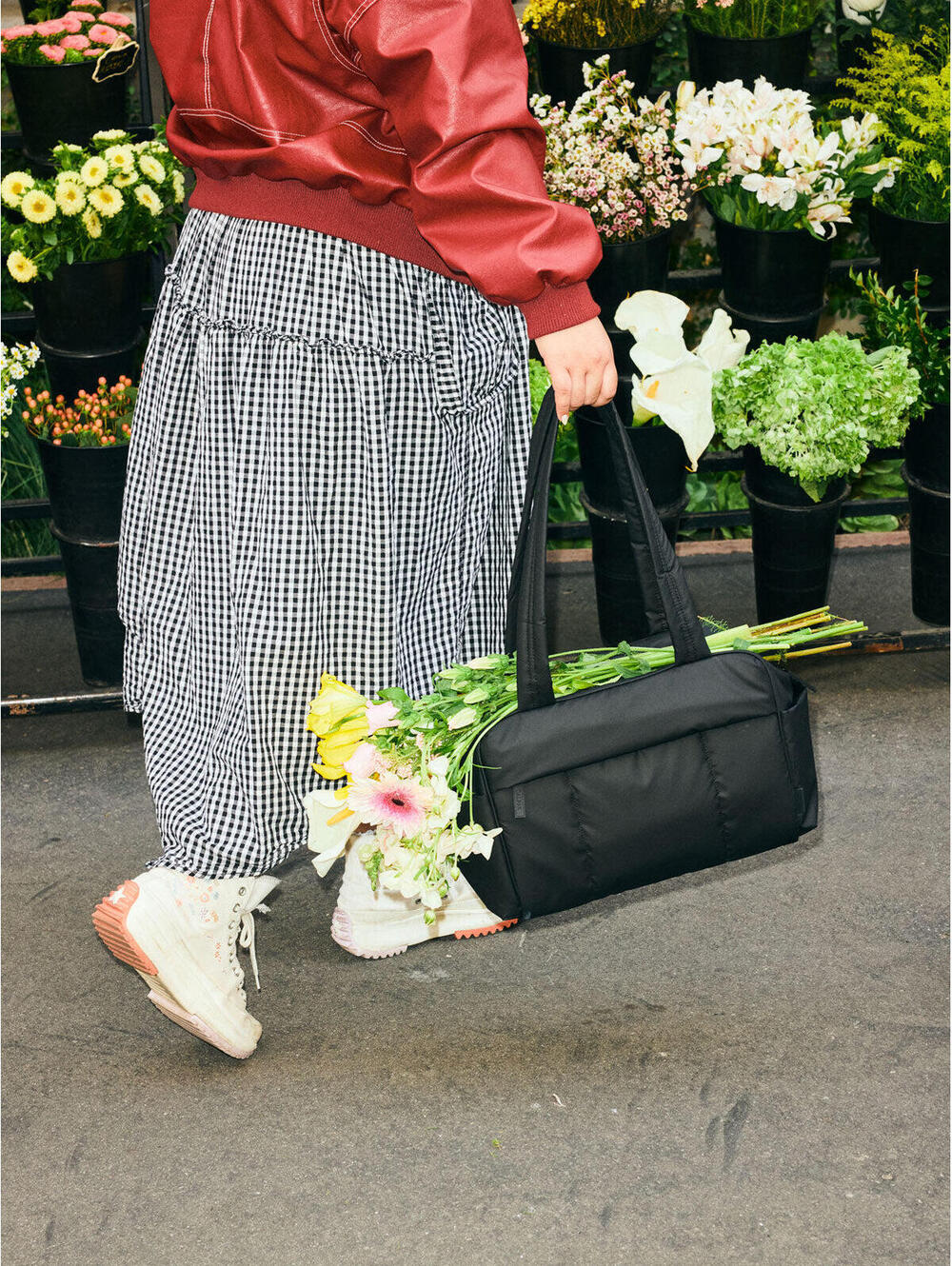 Luka Mini Duffel in Matte Black
